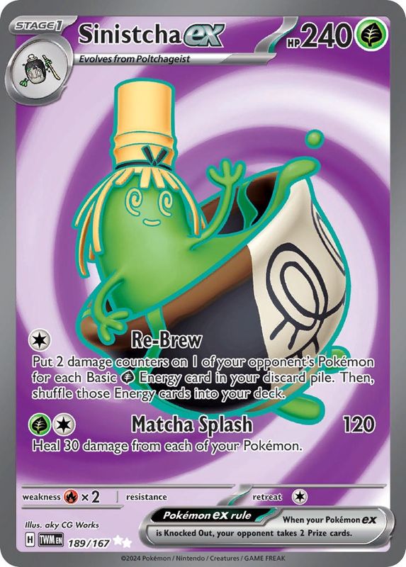 Sinistcha ex - Ultra Rare - Twilight Masquerade - 189
