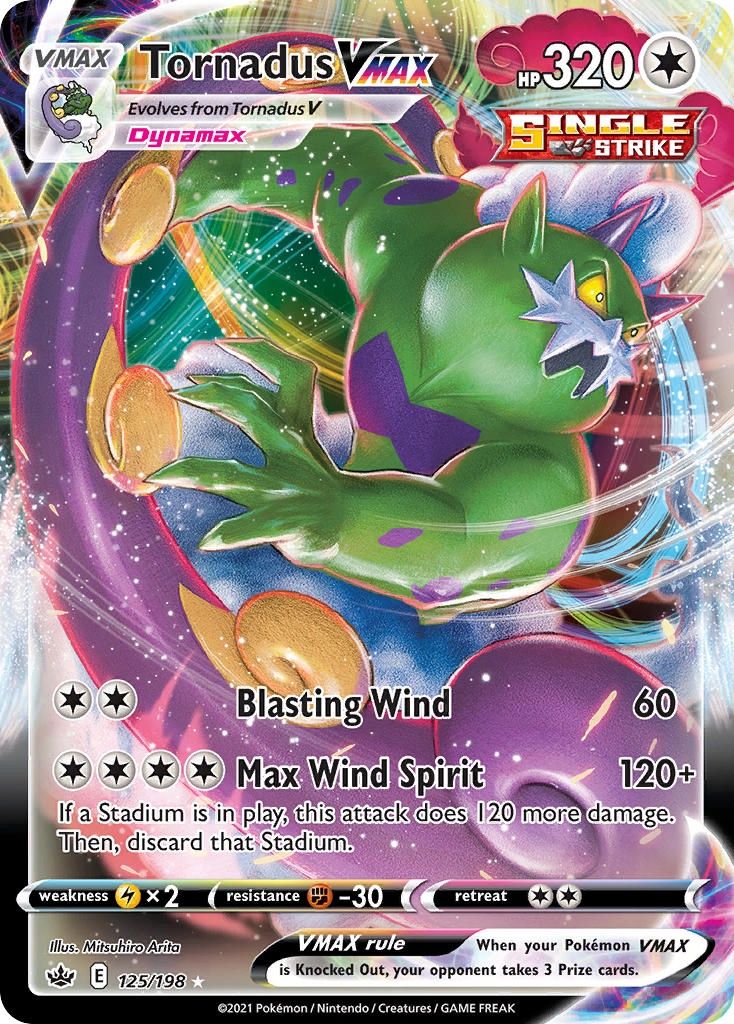 Tornadus VMAX - Ultra Rare - Chilling Reign - 125