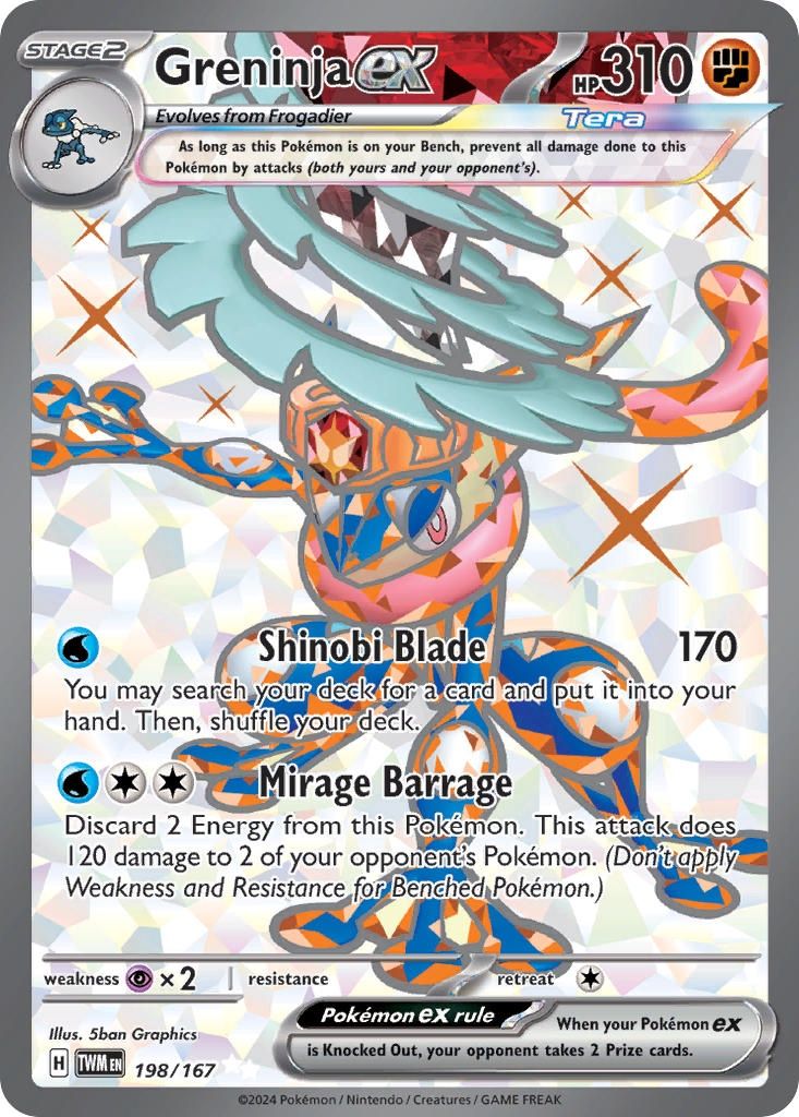 Greninja ex - Ultra Rare - Twilight Masquerade - 198
