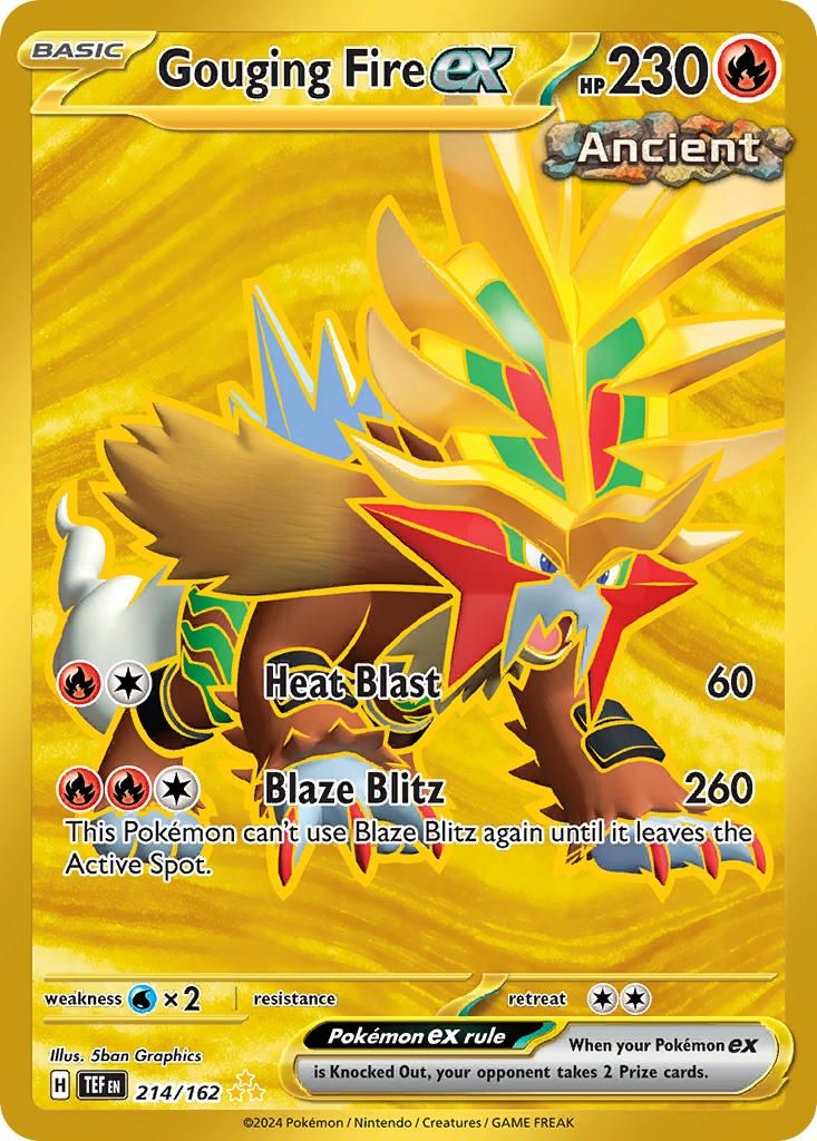 Gouging Fire ex - Secret Rare - Temporal Forces - 214