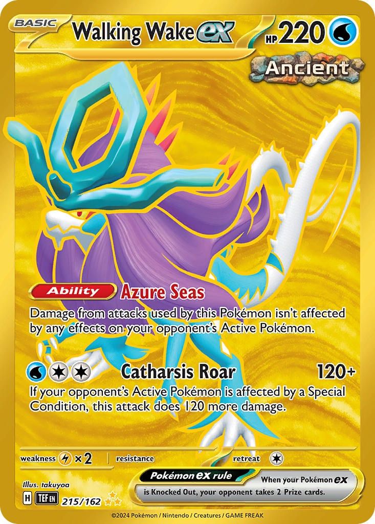 Walking Wake ex - Secret Rare - Temporal Forces - 215