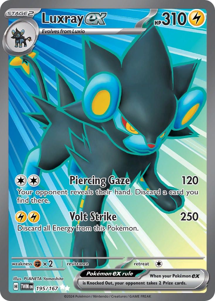 Luxray ex - Ultra Rare - Twilight Masquerade - 195