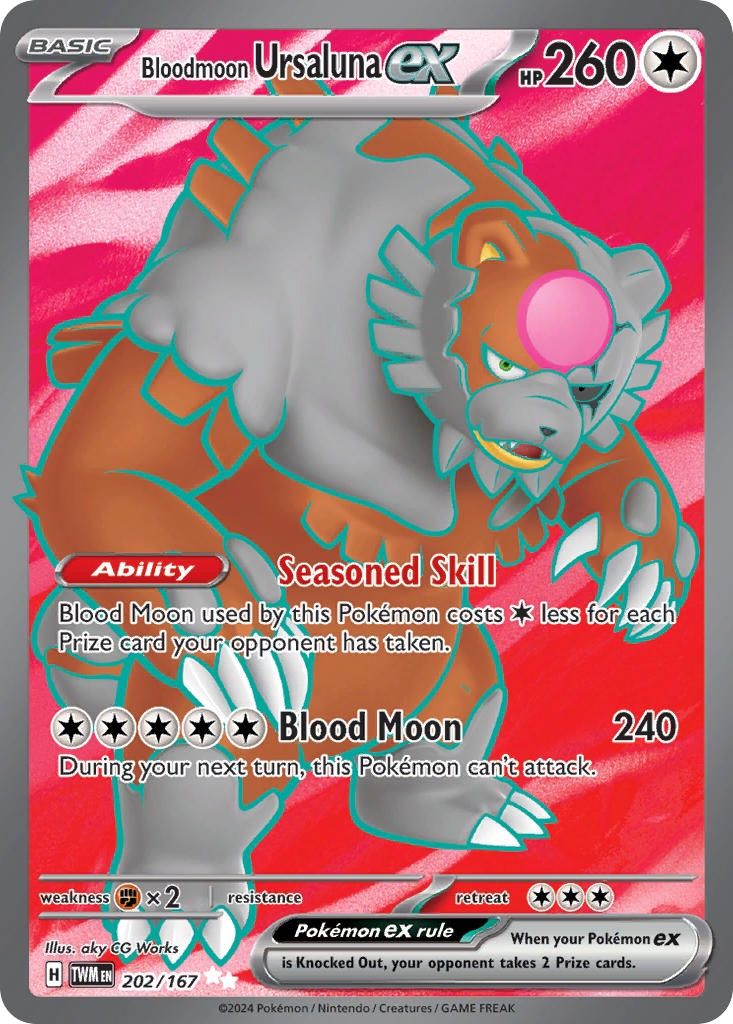 Bloodmoon Ursaluna ex - Ultra Rare - Twilight Masquerade - 202