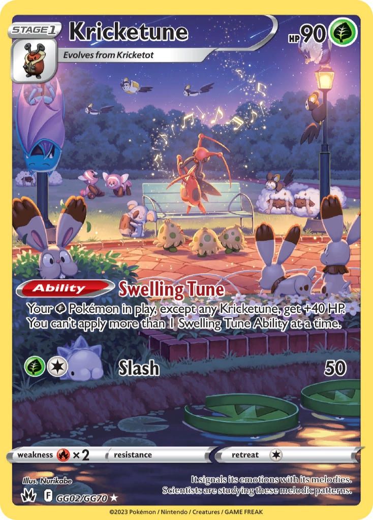 Kricketune - Holo Rare - Crown Zenith - GG02