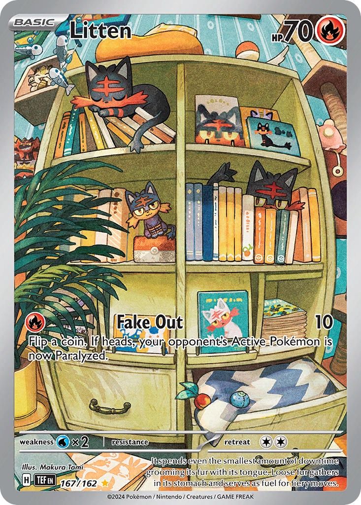 Litten - Illustration Rare - Temporal Forces - 167
