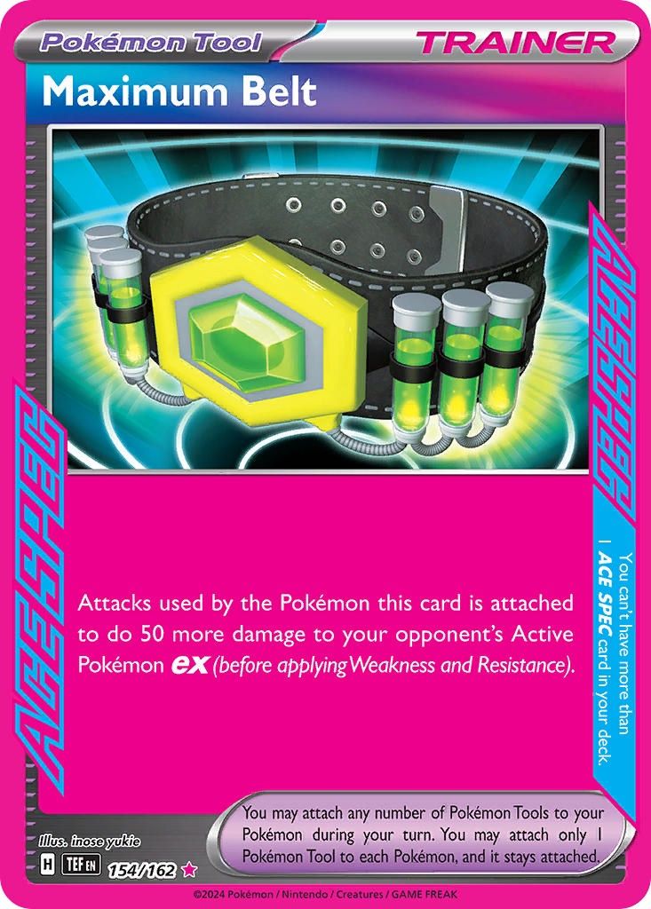 Maximum Belt - ACE Rare - Temporal Forces - 154