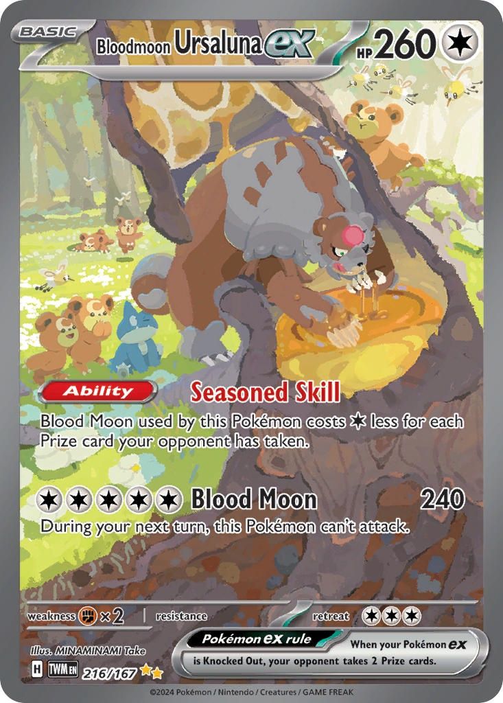 Bloodmoon Ursaluna ex - Special Illustration Rare - Twilight Masquerade - 216
