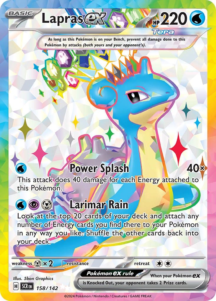 Lapras ex - Ultra Rare - Stellar Crown - 158