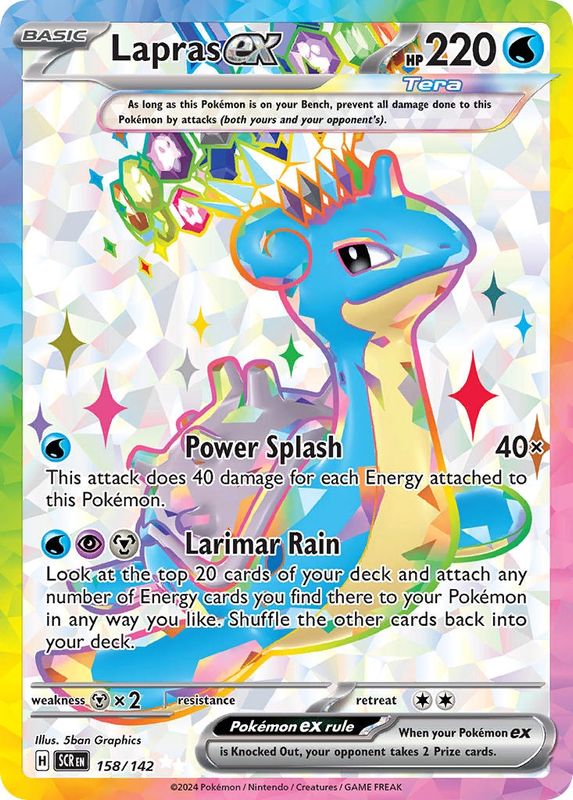 Lapras ex - Ultra Rare - Stellar Crown - 158