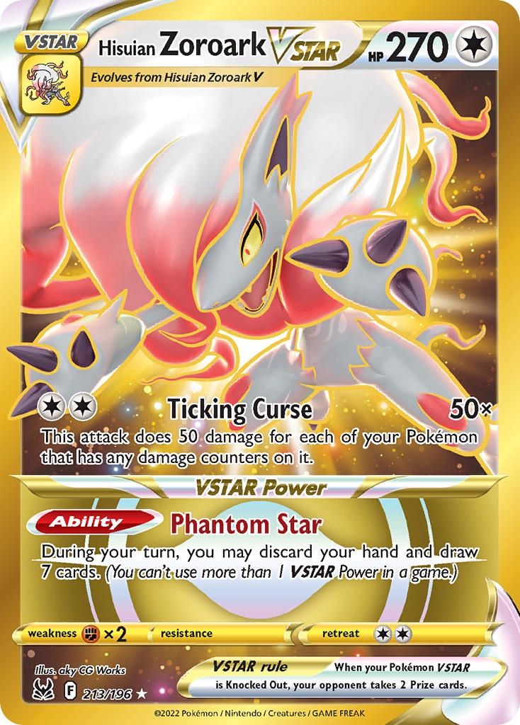 Hisuian Zoroark VSTAR - Secret Rare - Lost Origin - 213