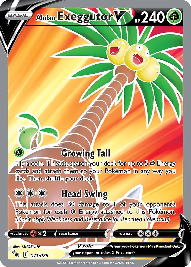 Alolan Exeggutor V - Ultra Rare - Pokémon GO - 71