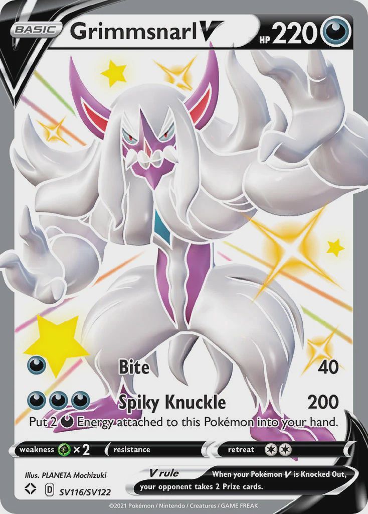 Grimmsnarl V - Secret Rare - Shining Fates - SV116