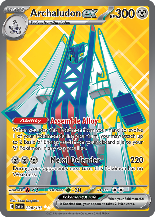 Archaludon ex - Ultra Rare - Surging Sparks - 224