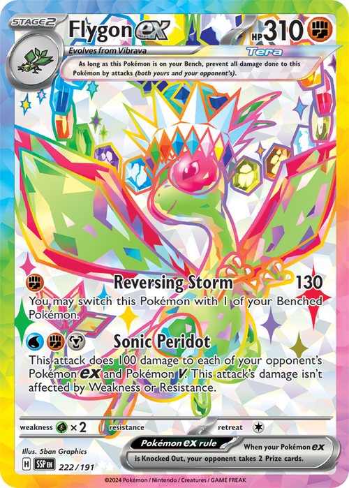 Flygon ex - Ultra Rare - Surging Sparks - 222