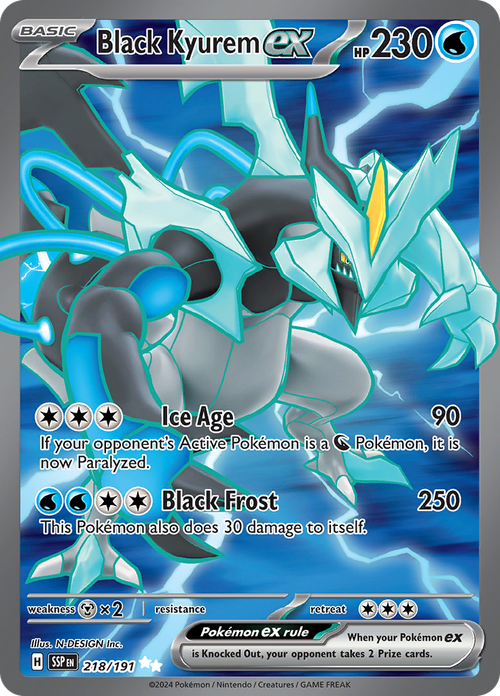 Black Kyurem ex - Ultra Rare - Surging Sparks - 218