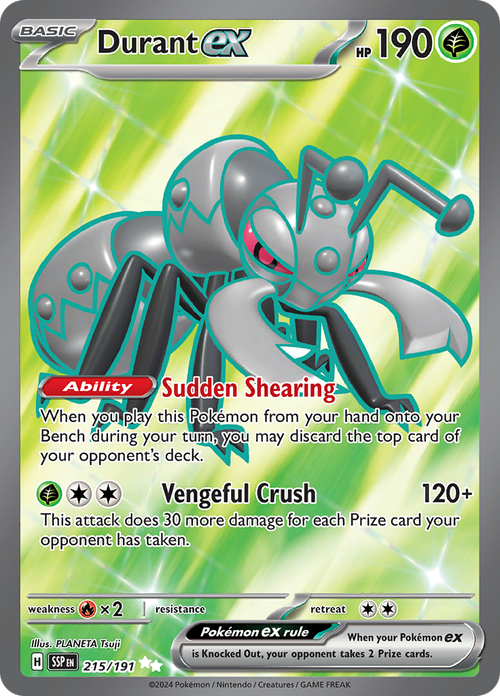 Durant ex - Ultra Rare - Surging Sparks - 215