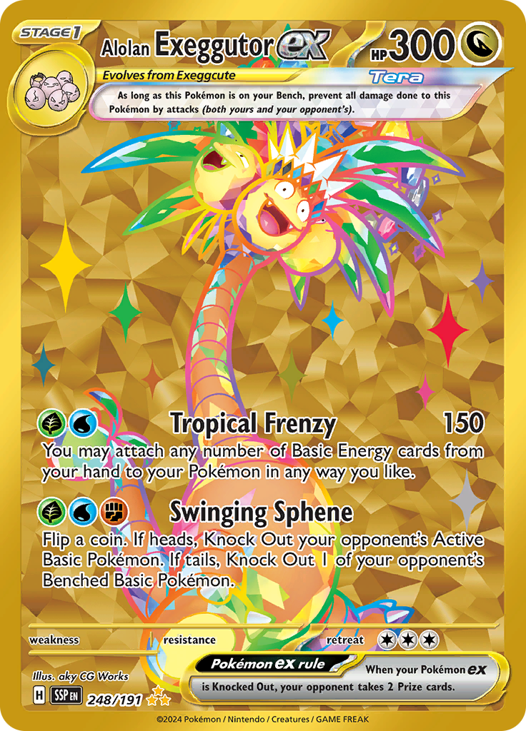Alolan Exeggutor ex - Secret Rare - Surging Sparks - 248