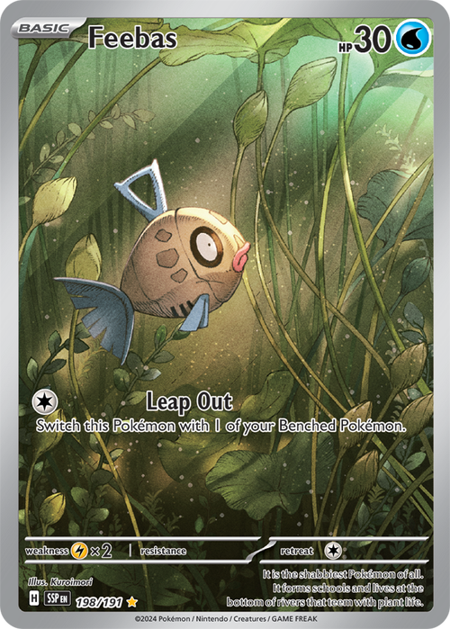 Feebas - Illustration Rare - Surging Sparks - 198