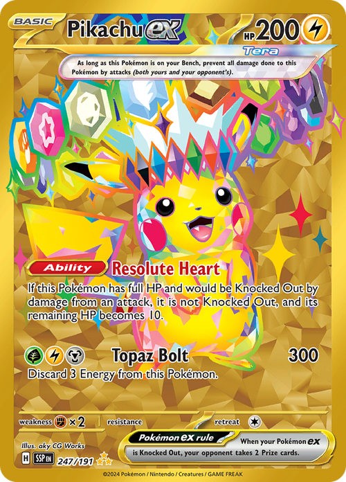 Pikachu ex - Secret Rare - Surging Sparks - 247