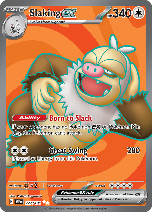 Slaking ex - Ultra Rare - Surging Sparks - 227