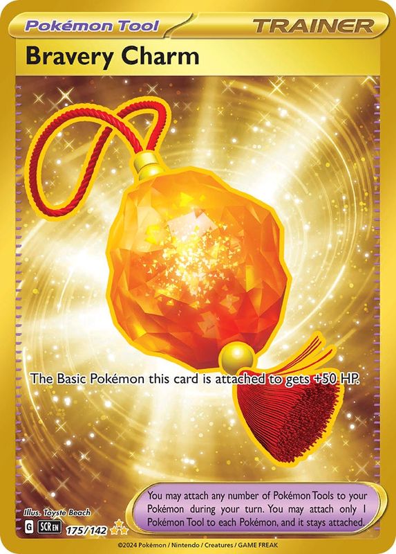 Bravery Charm - Secret Rare - Stellar Crown - 175