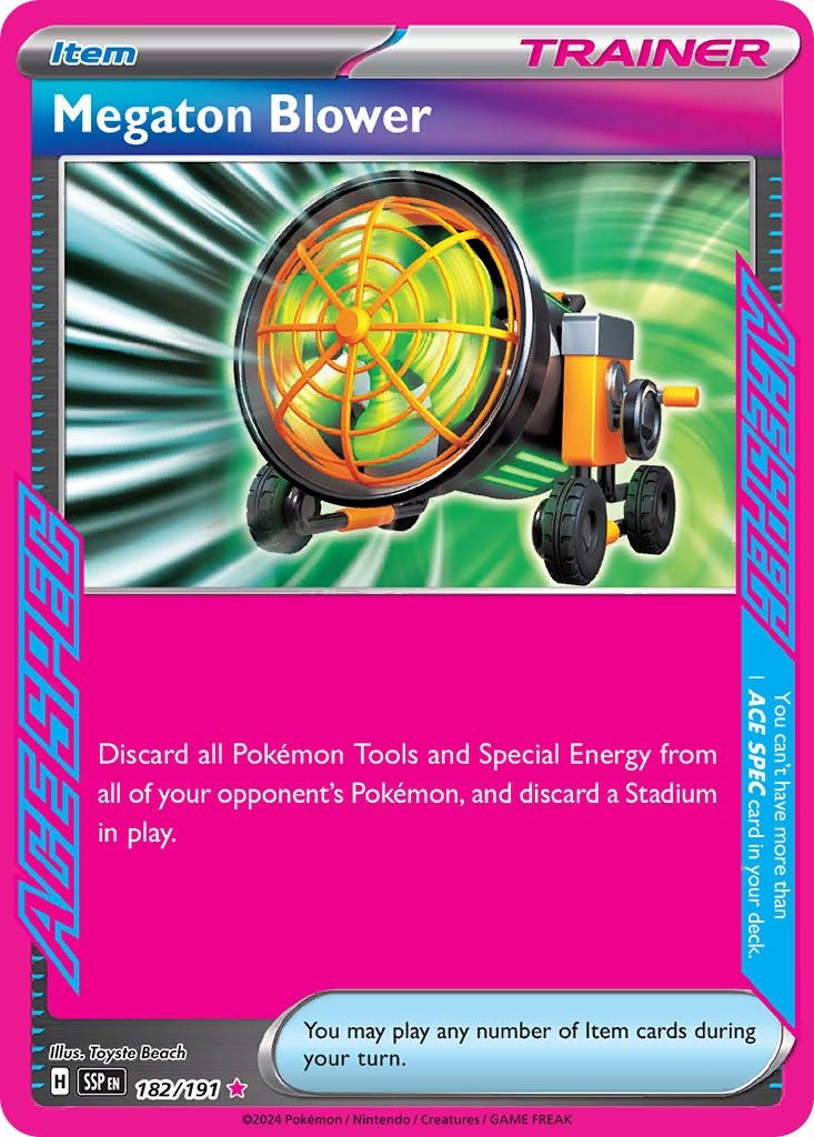 Megaton Blower - ACE Rare - Surging Sparks - 182