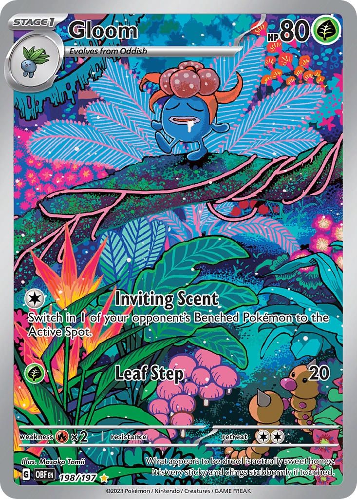 Gloom - Illustration Rare - Obsidian Flames - 198, Condition: Near Mint