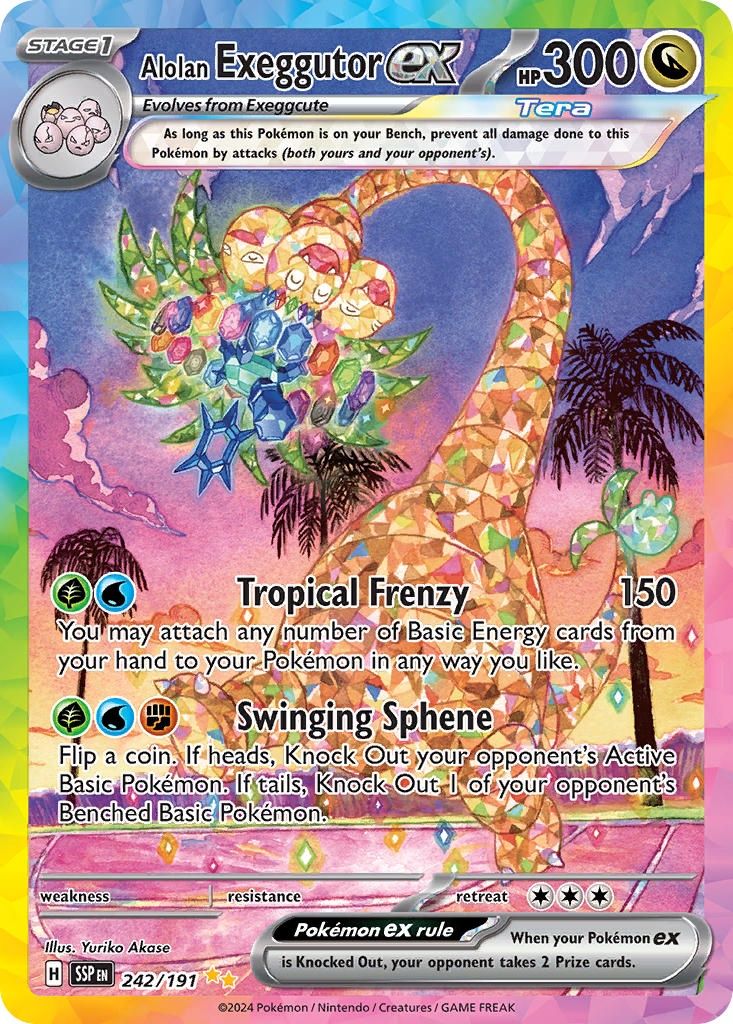 Alolan Exeggutor ex - Special Illustration Rare - Surging Sparks - 242