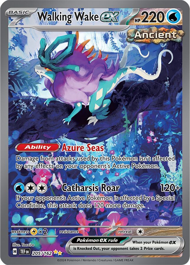 Walking Wake ex - Special Illustration Rare - Temporal Forces - 205, Rarity: Special Illustration Rare