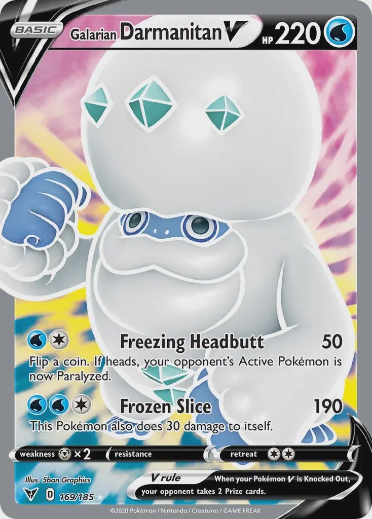 Galarian Darmanitan V - Ultra Rare - Vivid Voltage - 169, Rarity: Ultra Rare