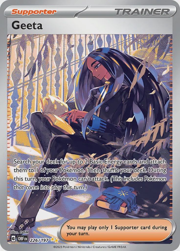 Geeta - Special Illustration Rare - Obsidian Flames - 226, Rarity: Special Illustration Rare