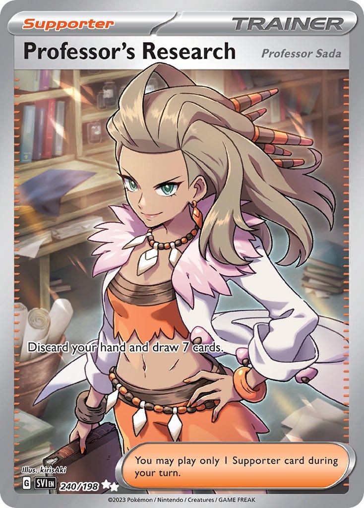 Professor&#39;s Research - Ultra Rare - Scarlet &amp; Violet - 240, Rarity: Ultra Rare