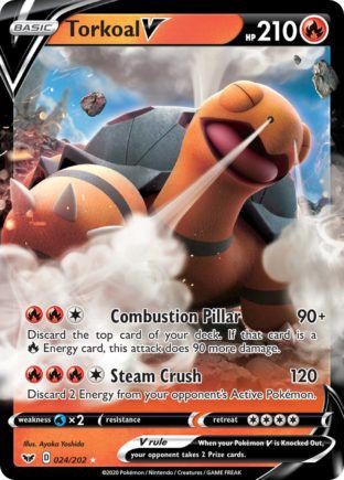 Torkoal V - Ultra Rare - Sword &amp; Shield - 24
