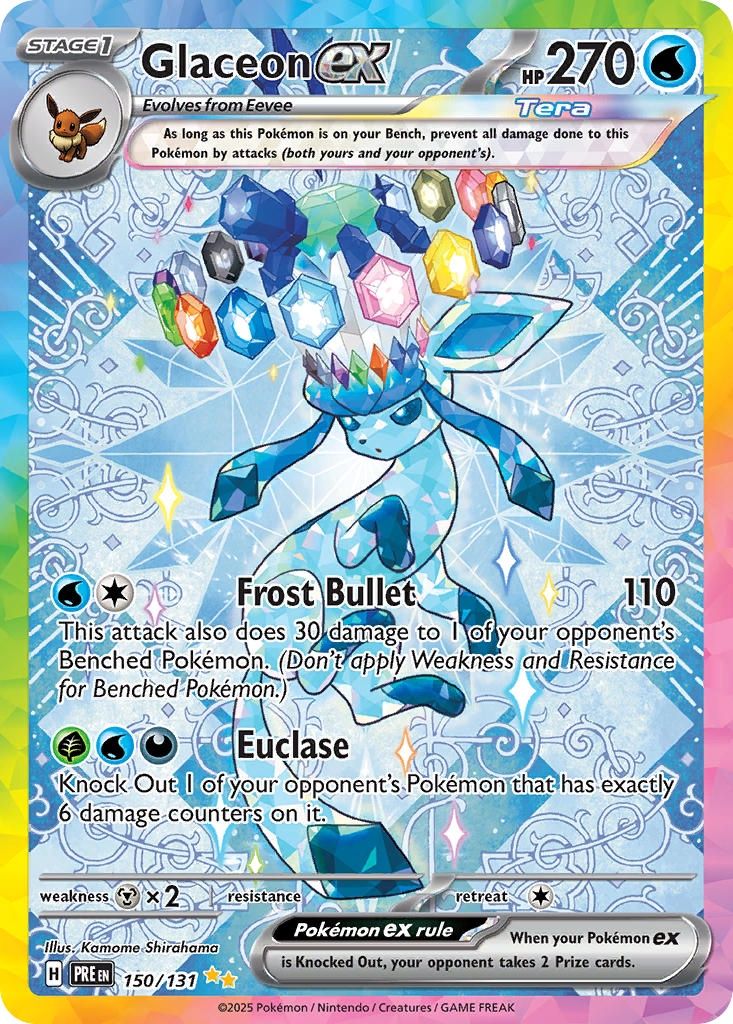 Glaceon ex - Special Illustration Rare - Prismatic Evolutions - 150