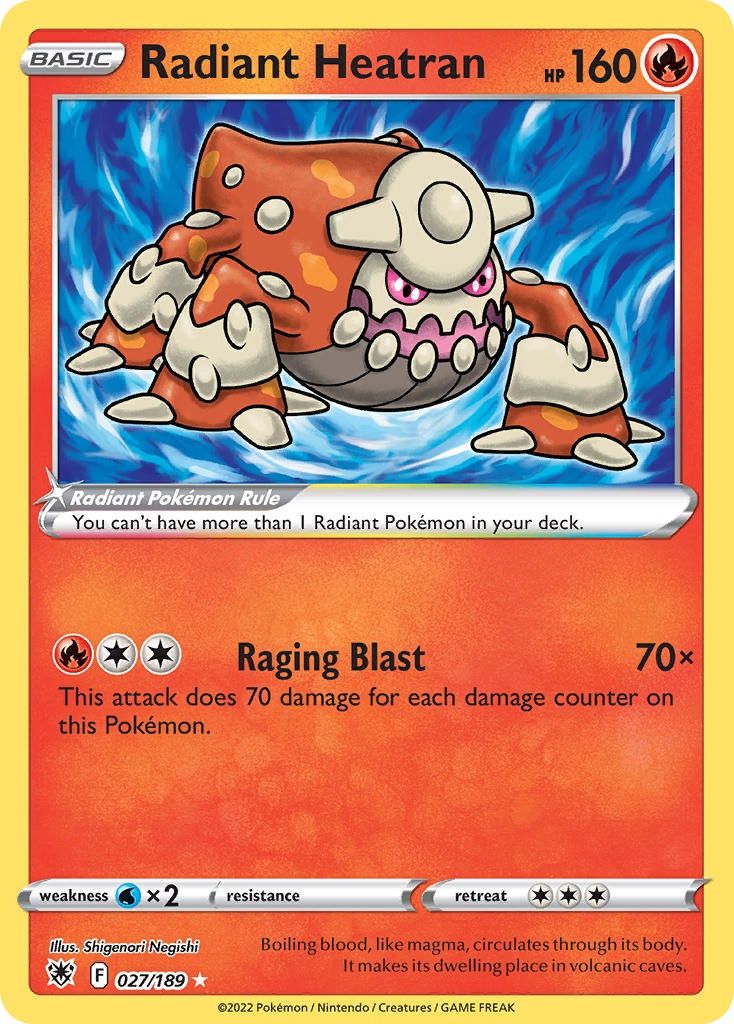 Radiant Heatran - Ultra Rare - Astral Radiance - 27