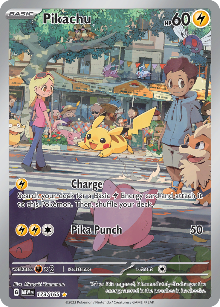 Pikachu - Illustration Rare - 151 - 173
