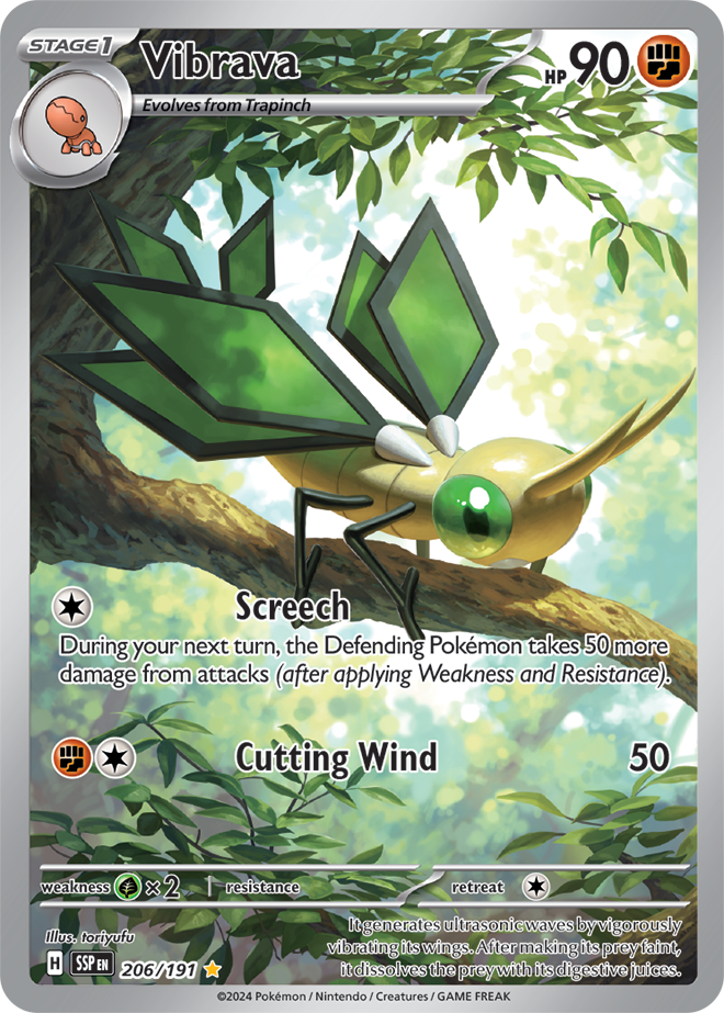 Vibrava - Illustration Rare - Surging Sparks - 206