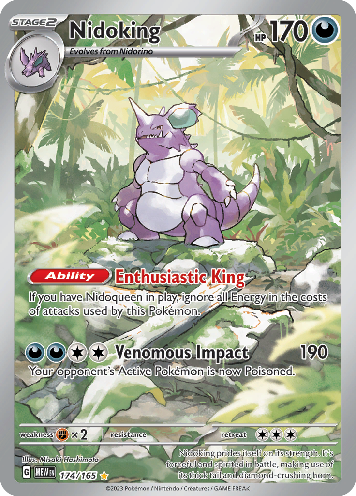 Nidoking - Illustration Rare - 151 - 174