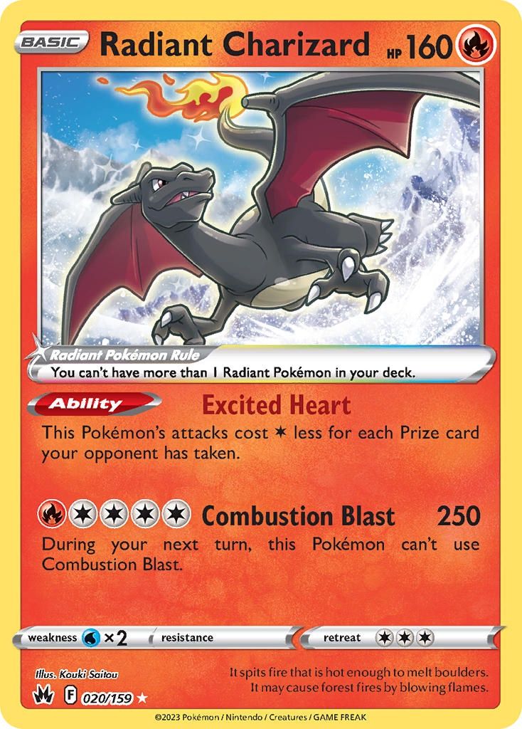 Radiant Charizard - Ultra Rare - Crown Zenith - 20