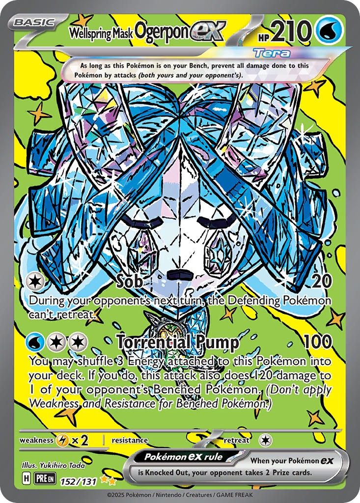 Wellspring Mask Ogerpon ex - Special Illustration Rare - Prismatic Evolutions - 152