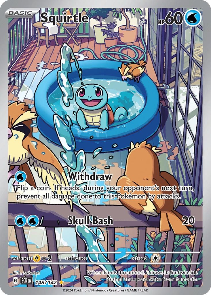 Squirtle - Illustration Rare - Stellar Crown - 148