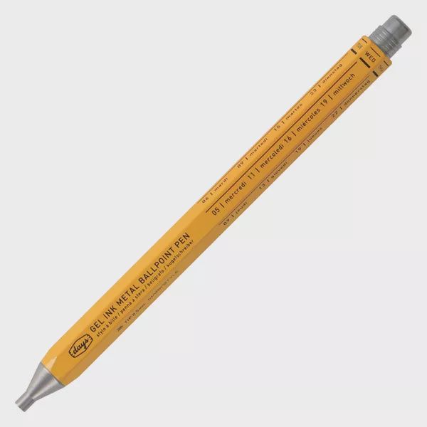 DAYS Gel Metal Ballpoint Pen, Colour: Yellow
