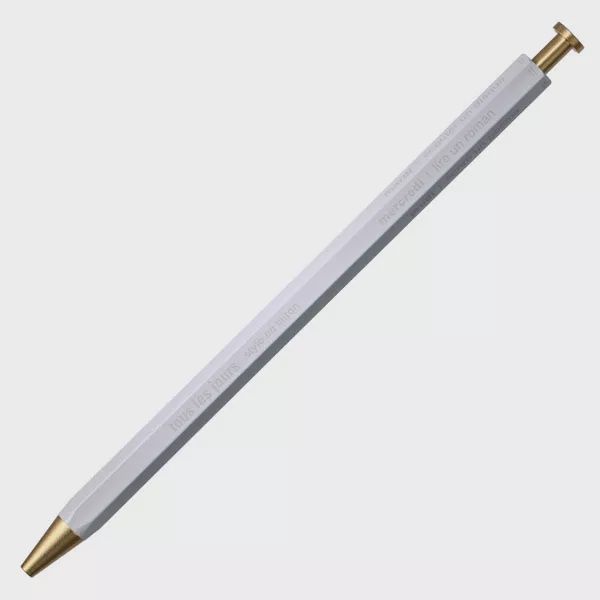 Gel Brass Ballpoint Pen, Type: White