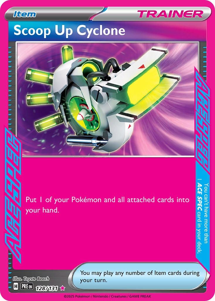 Scoop Up Cyclone - ACE Rare - Prismatic Evolutions - 128
