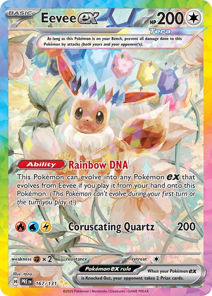 Eevee ex - Special Illustration Rare - Prismatic Evolutions - 167
