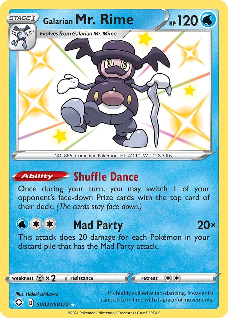 Galarian Mr. Rime - Secret Rare - Shining Fates - SV21