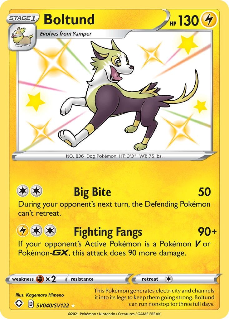 Boltund - Secret Rare - Shining Fates - SV40