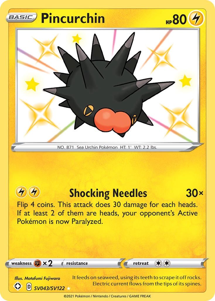 Pincurchin - Secret Rare - Shining Fates - SV43