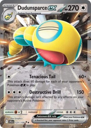 Dudunsparce ex - Double Rare - Journey Together - 121
