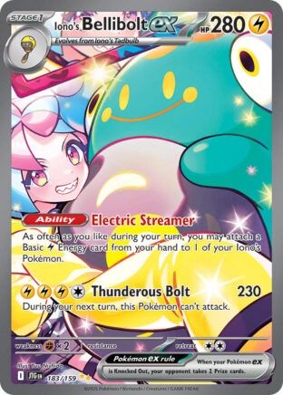Iono&#39;s Bellibolt ex - Special Illustration Rare - Journey Together - 183
